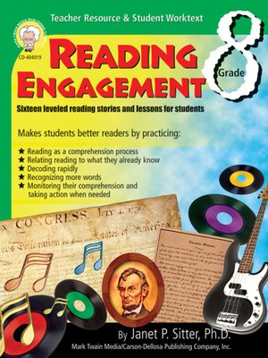 cover image of Reading Engagement, Grade 8